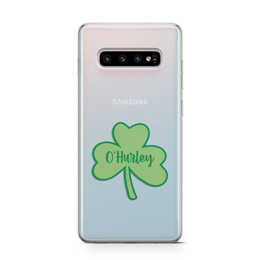 Shamrock with Name Protective Samsung Galaxy Case