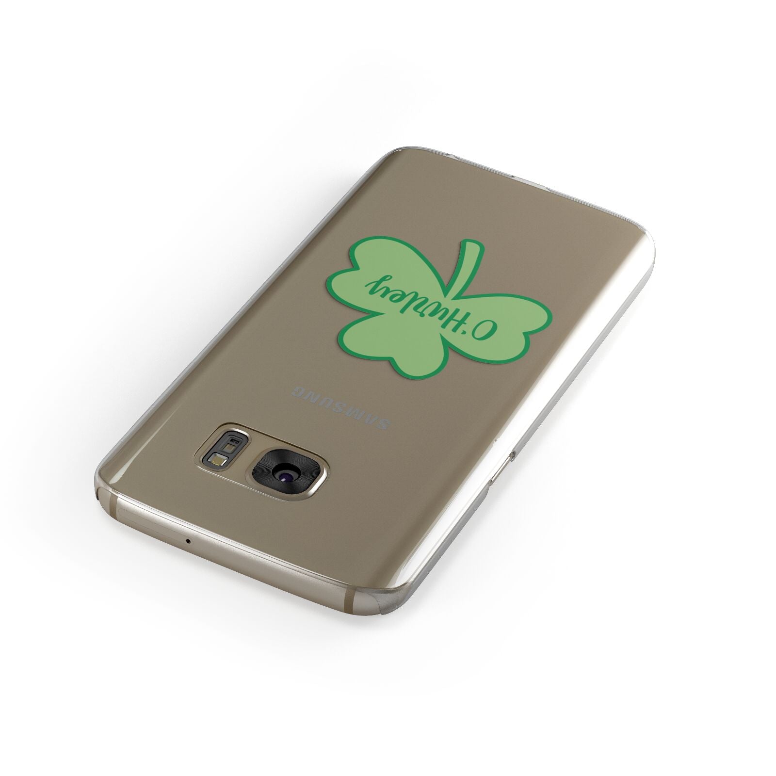 Shamrock with Name Samsung Galaxy Case Front Close Up