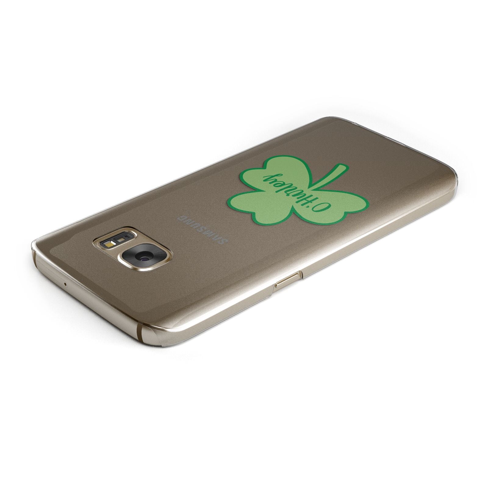 Shamrock with Name Samsung Galaxy Case Top Cutout