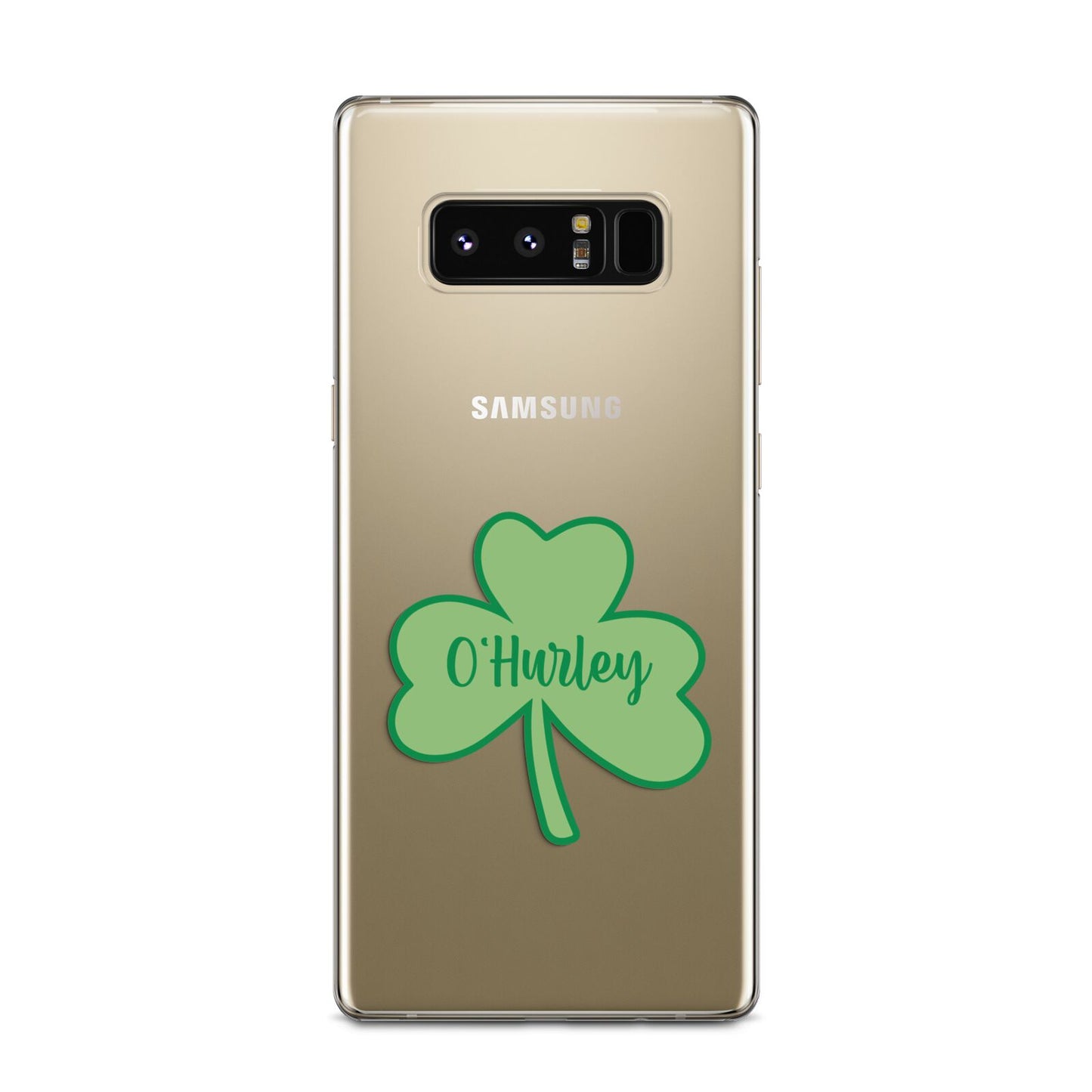 Shamrock with Name Samsung Galaxy Note 8 Case