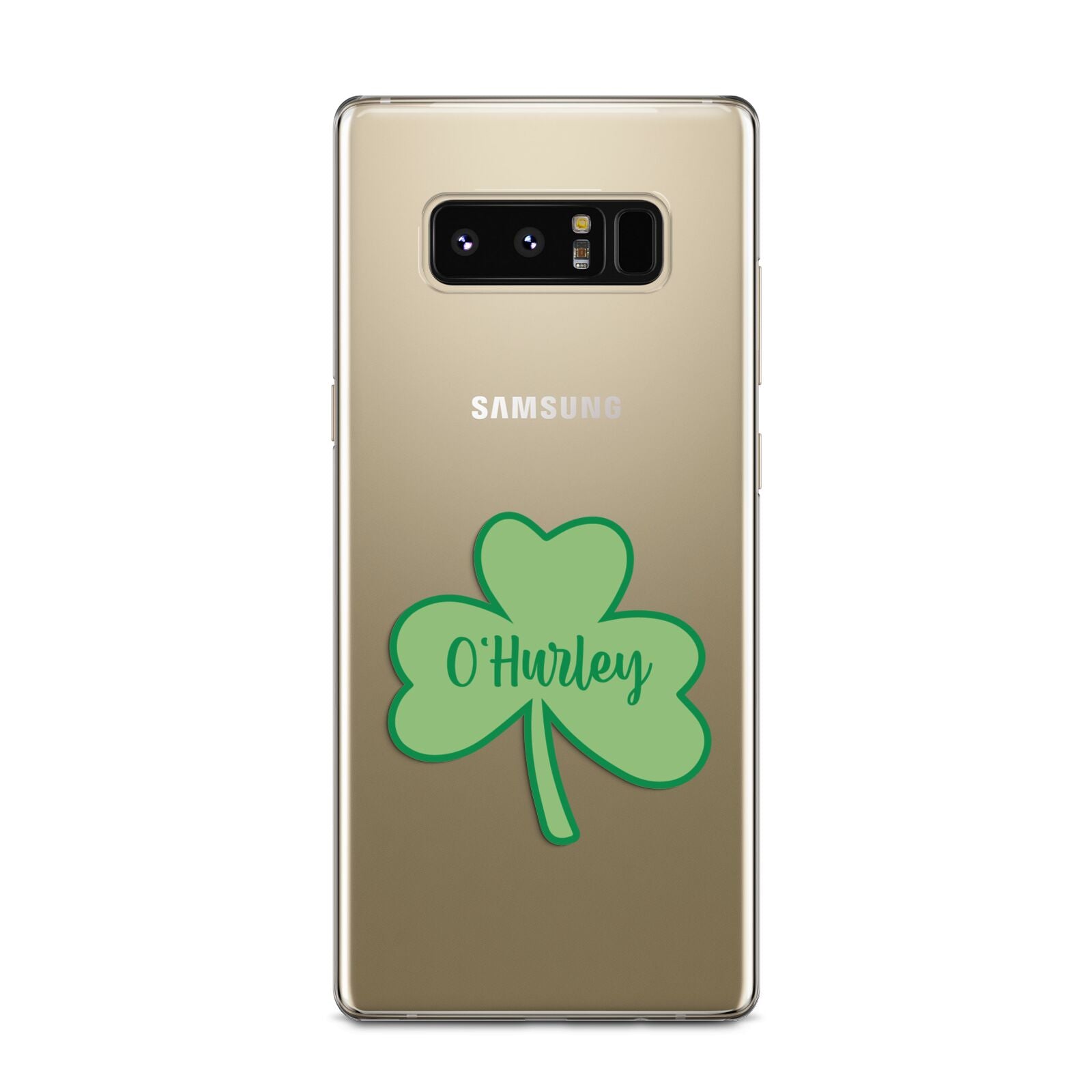 Shamrock with Name Samsung Galaxy Note 8 Case