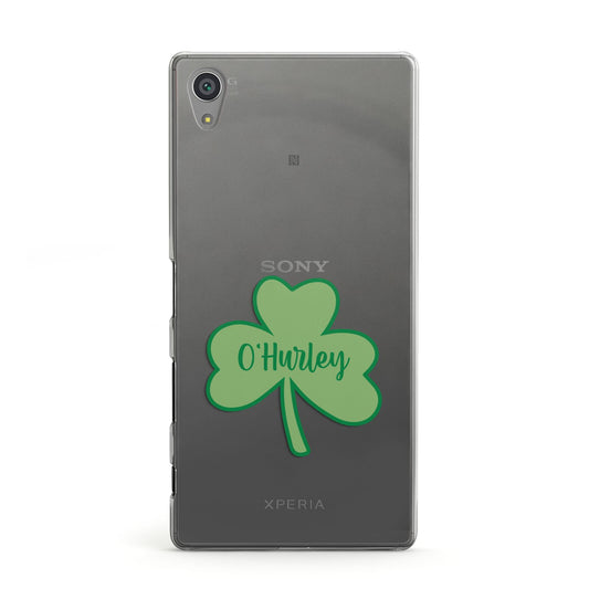 Shamrock with Name Sony Xperia Case