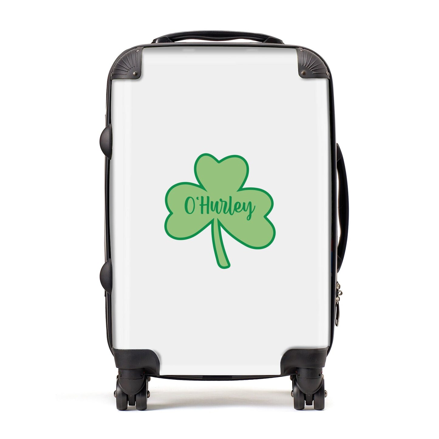 Shamrock with Name Suitcase