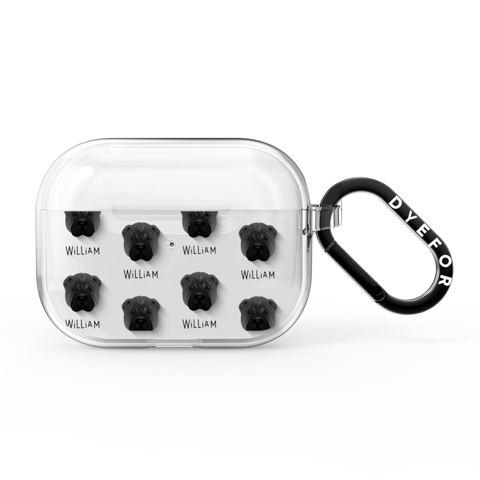 Shar Pei Icon with Name AirPods Pro Clear Case