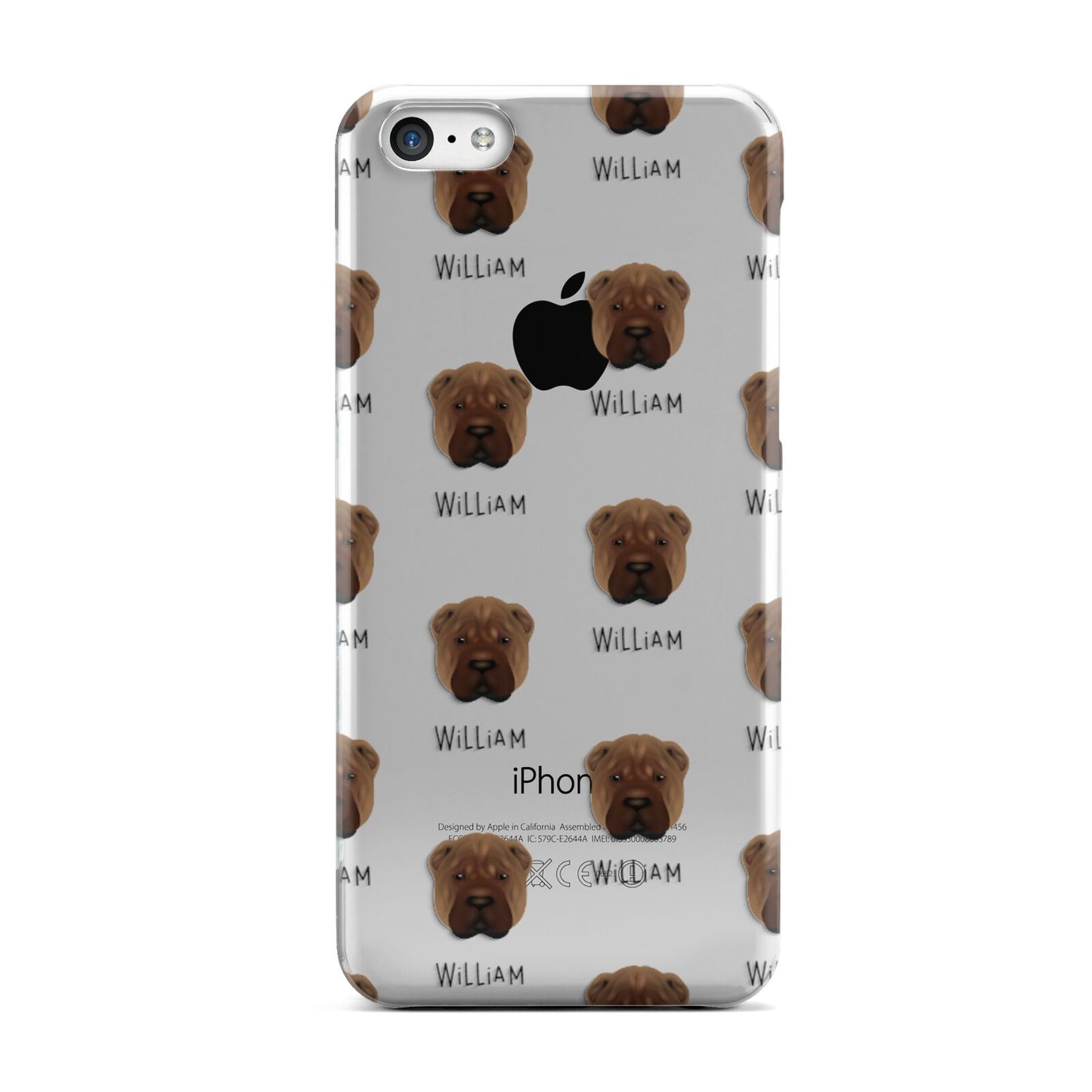 Shar Pei Icon with Name Apple iPhone 5c Case