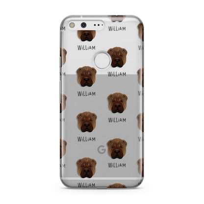 Shar Pei Icon with Name Google Pixel Case