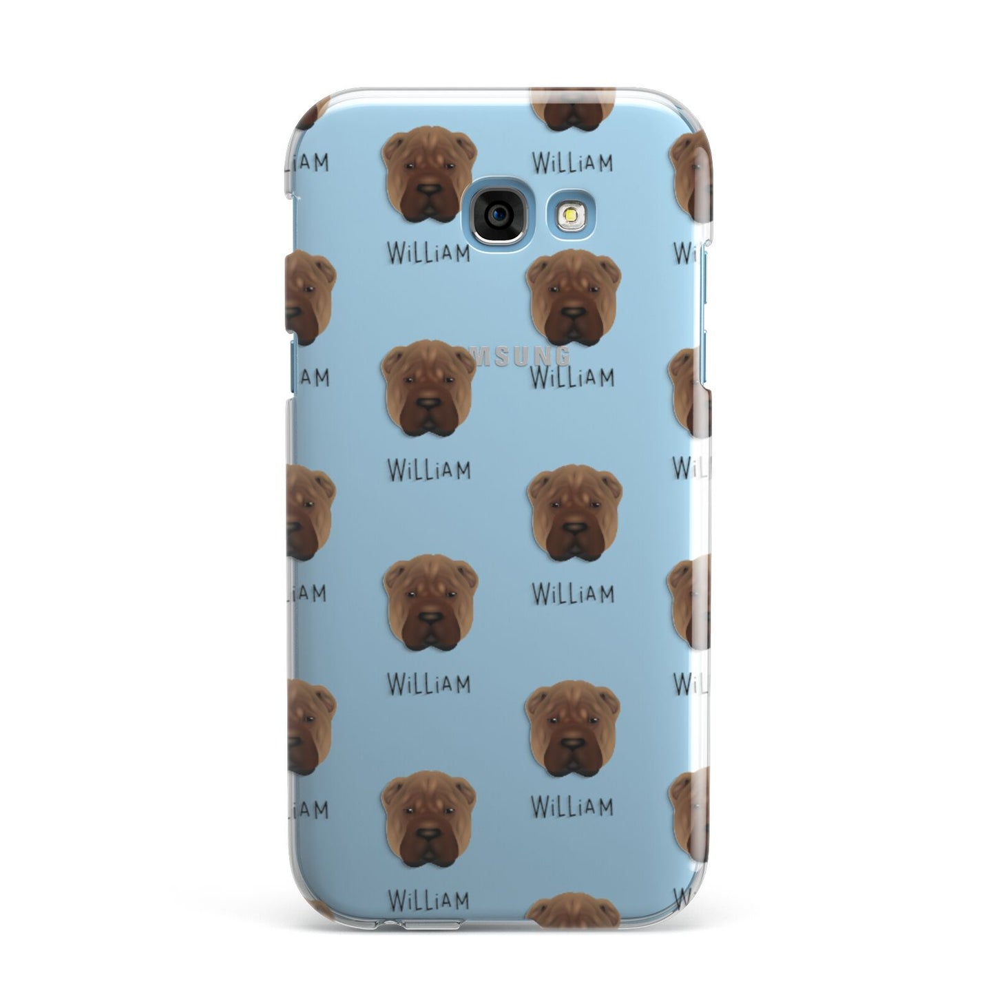 Shar Pei Icon with Name Samsung Galaxy A7 2017 Case