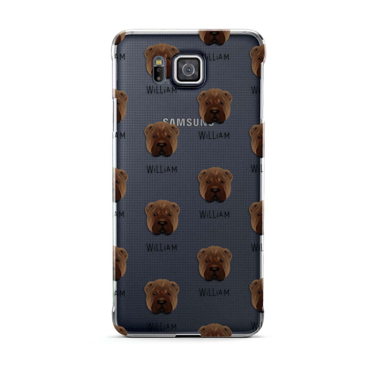 Shar Pei Icon with Name Samsung Galaxy Alpha Case