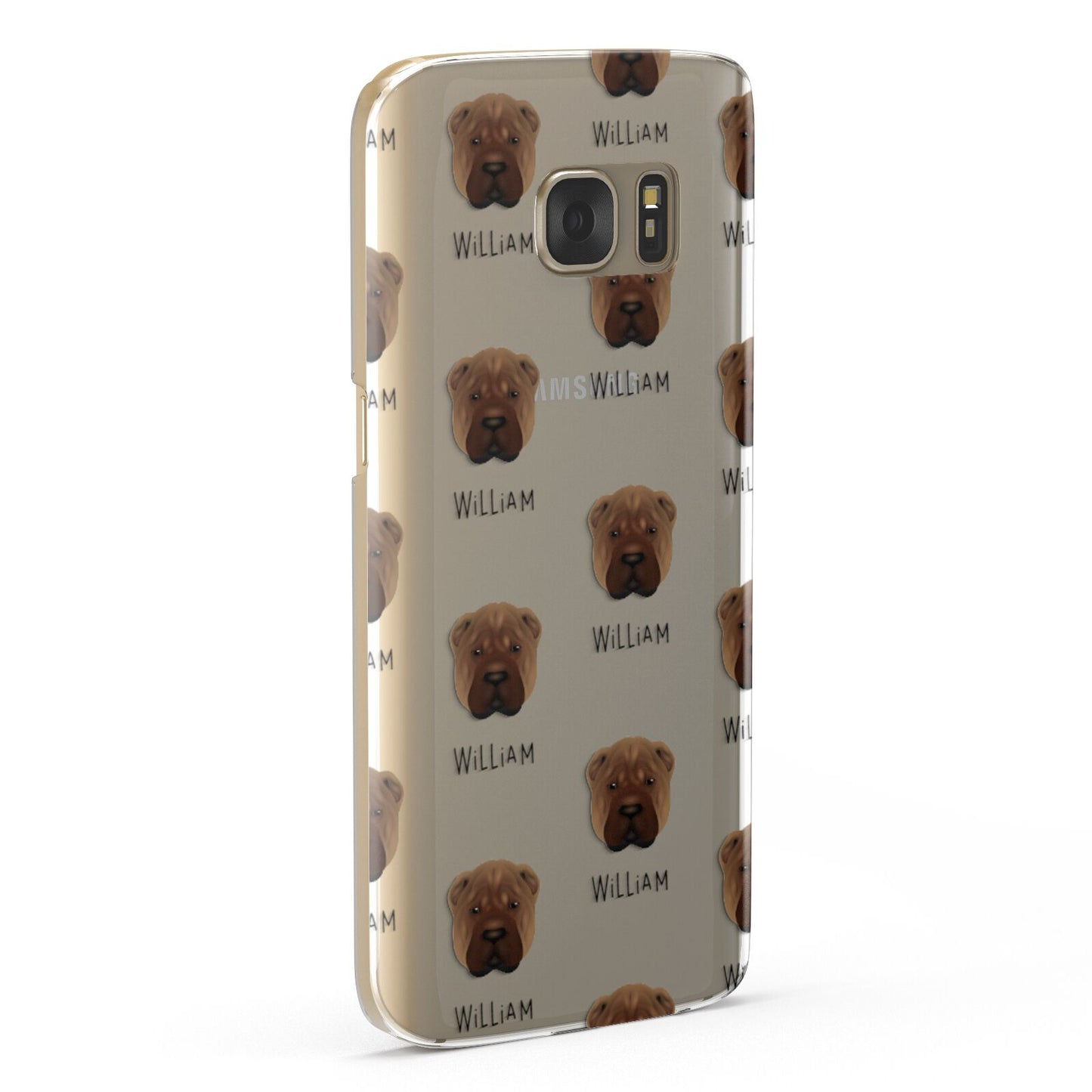 Shar Pei Icon with Name Samsung Galaxy Case Fourty Five Degrees