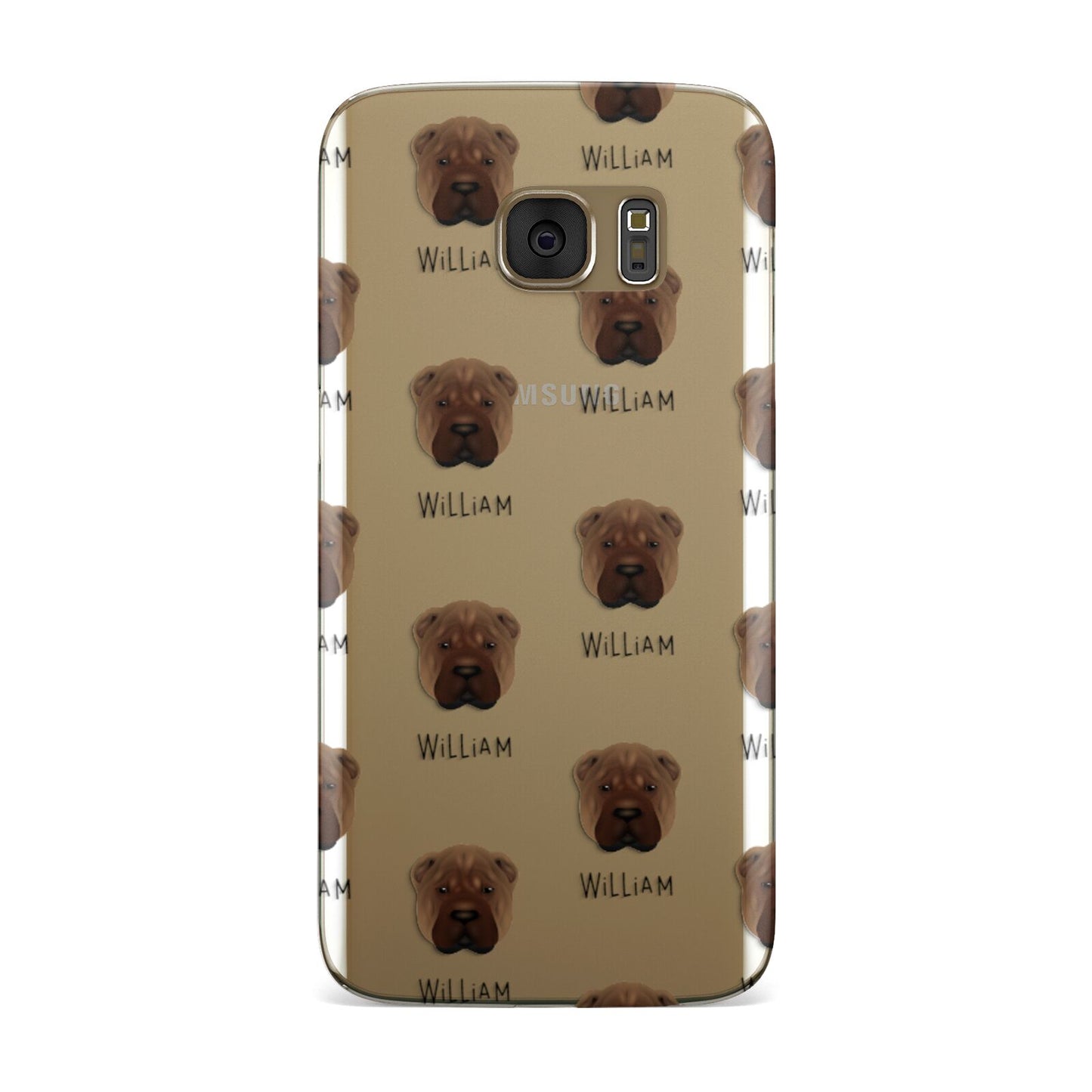 Shar Pei Icon with Name Samsung Galaxy Case