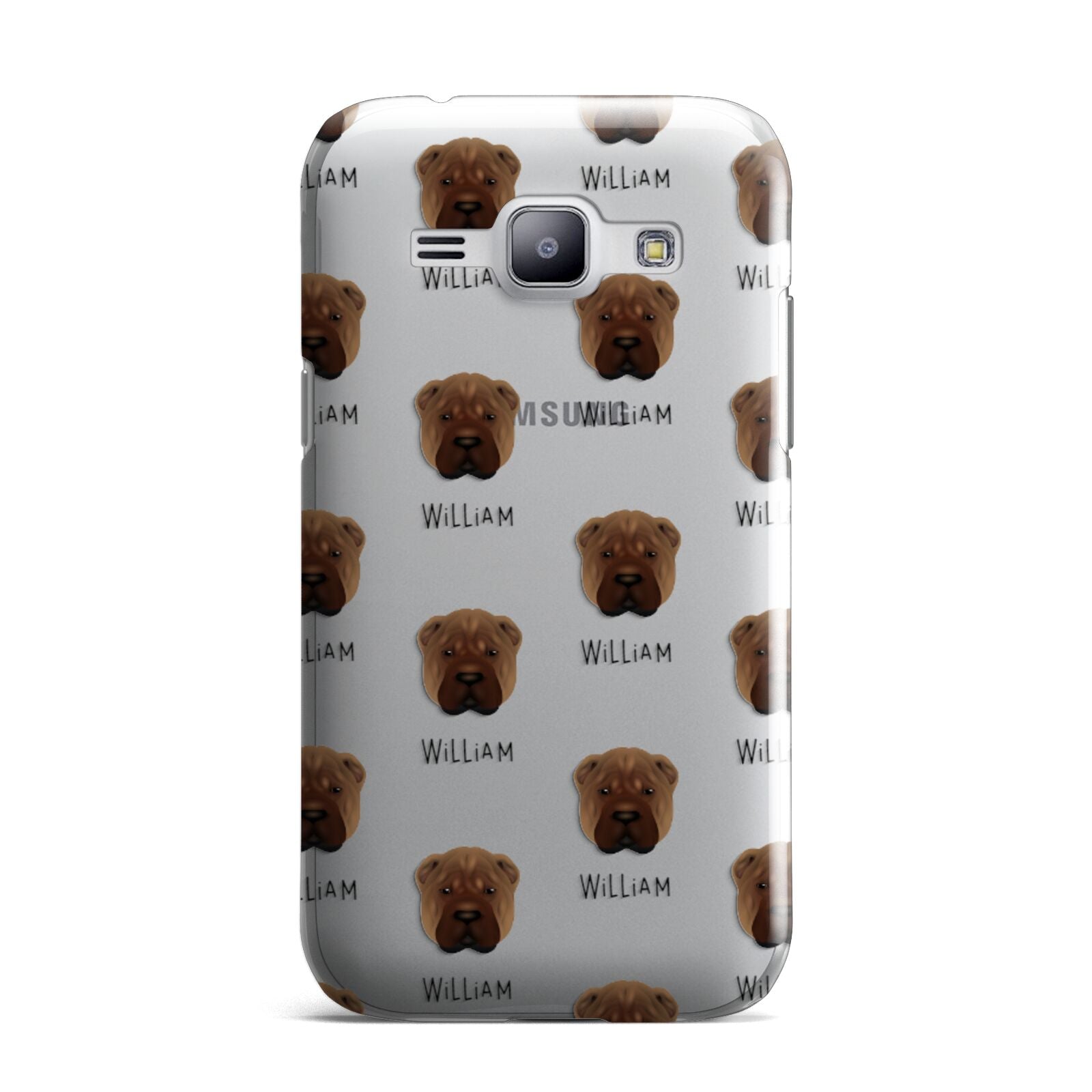 Shar Pei Icon with Name Samsung Galaxy J1 2015 Case