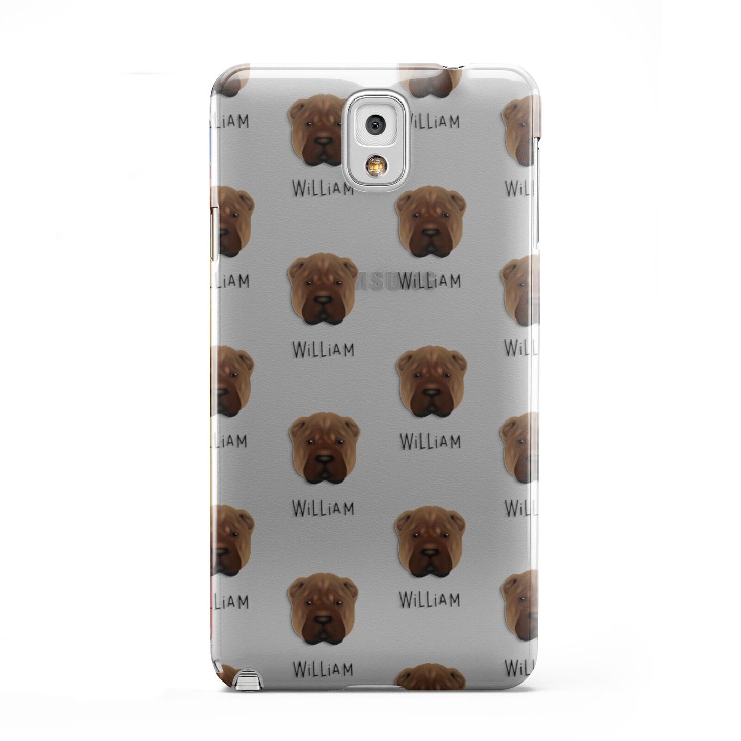 Shar Pei Icon with Name Samsung Galaxy Note 3 Case