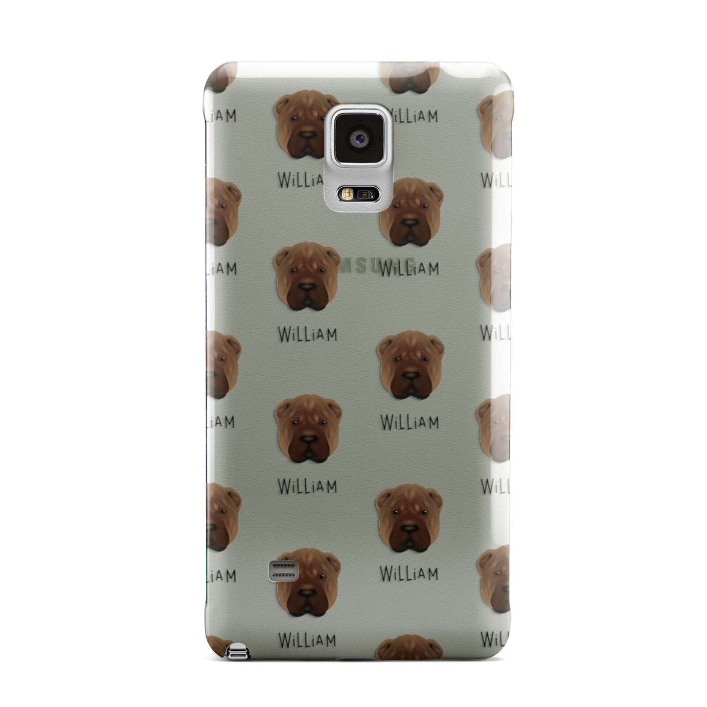 Shar Pei Icon with Name Samsung Galaxy Note 4 Case