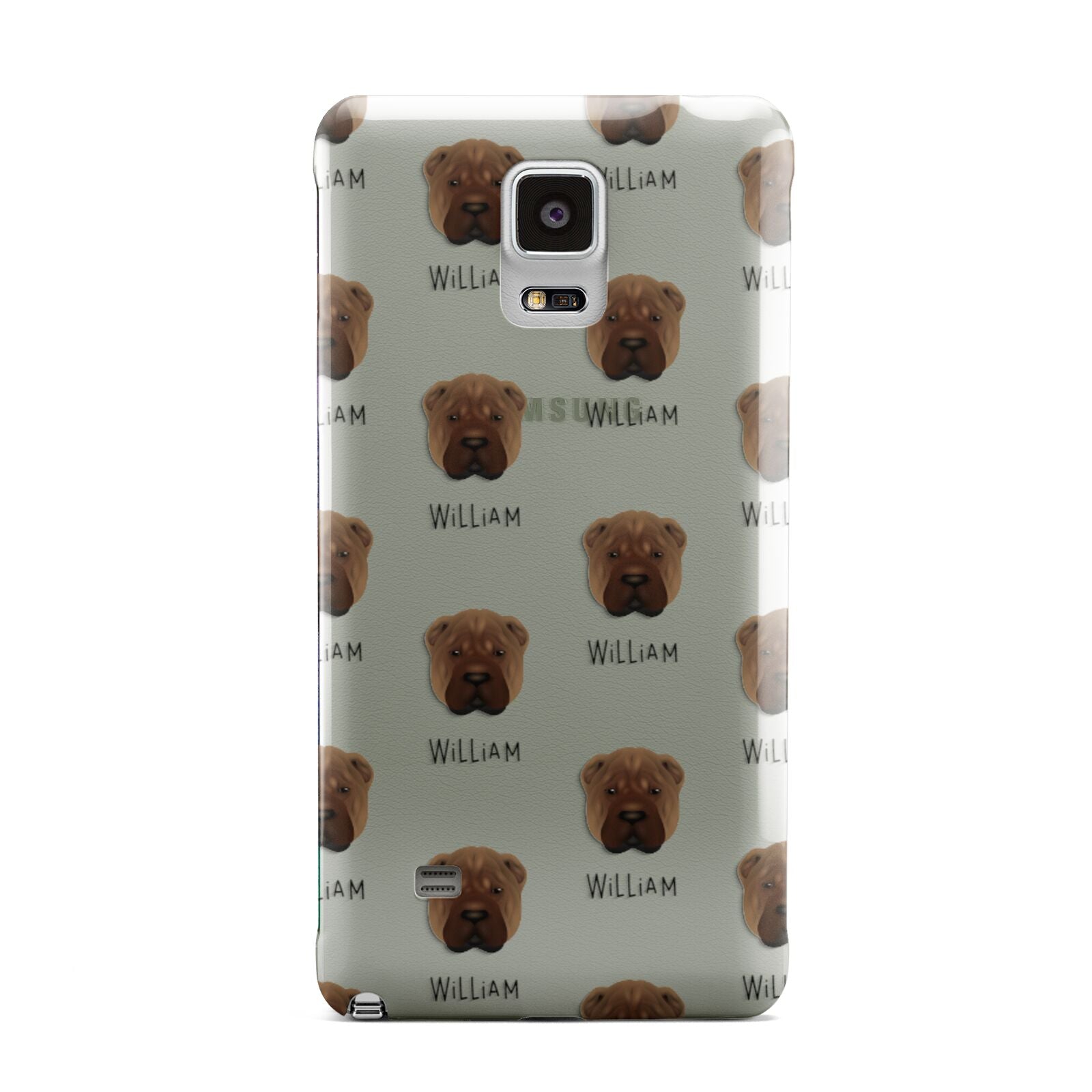 Shar Pei Icon with Name Samsung Galaxy Note 4 Case