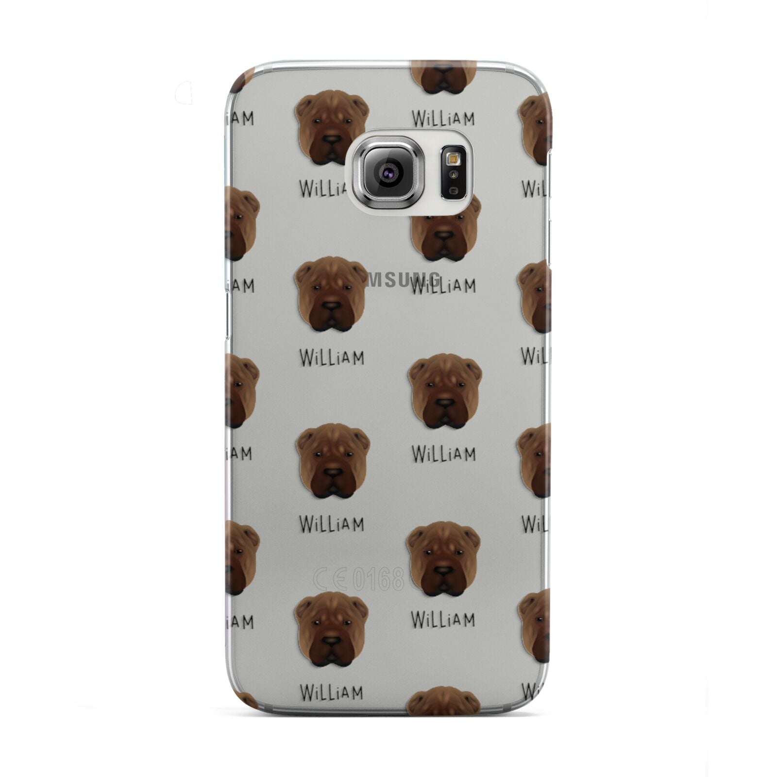 Shar Pei Icon with Name Samsung Galaxy S6 Edge Case