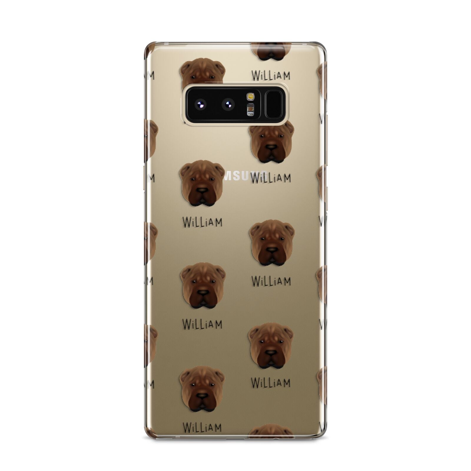 Shar Pei Icon with Name Samsung Galaxy S8 Case