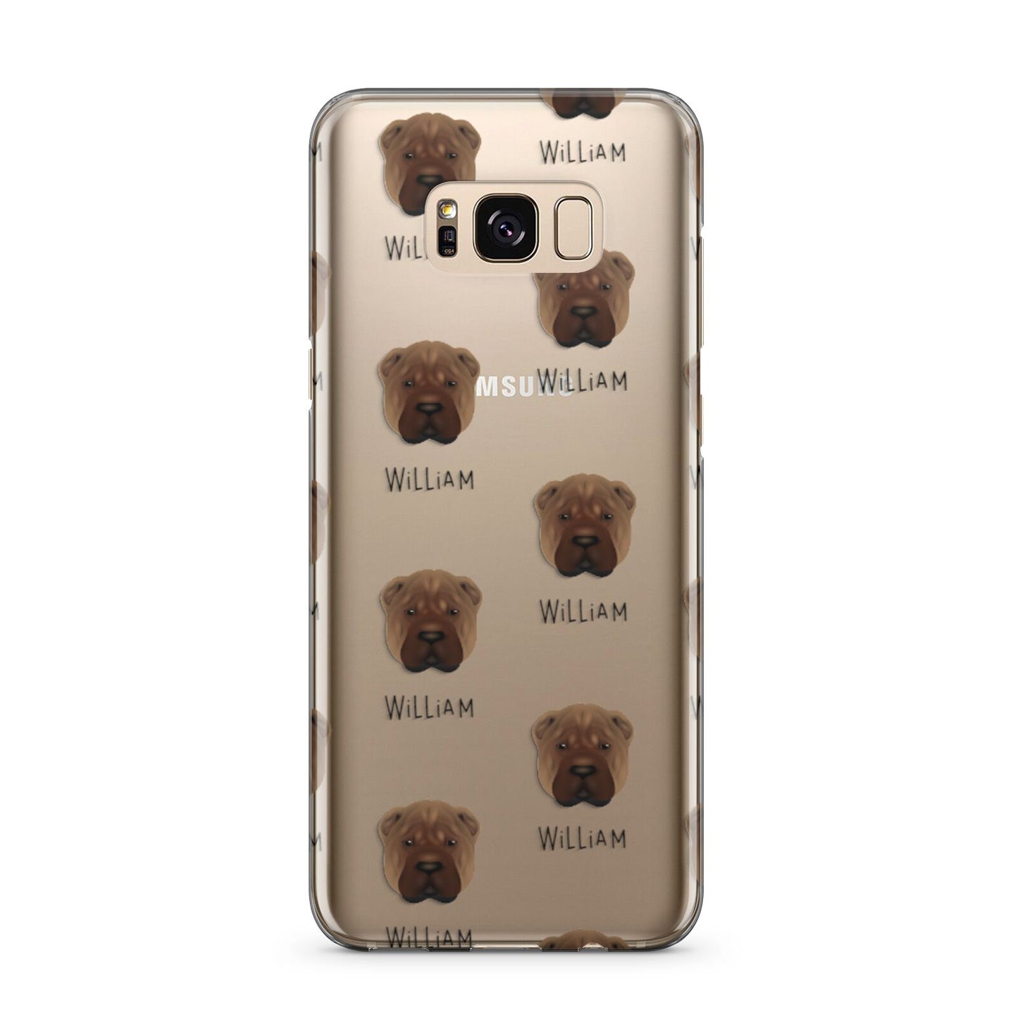 Shar Pei Icon with Name Samsung Galaxy S8 Plus Case