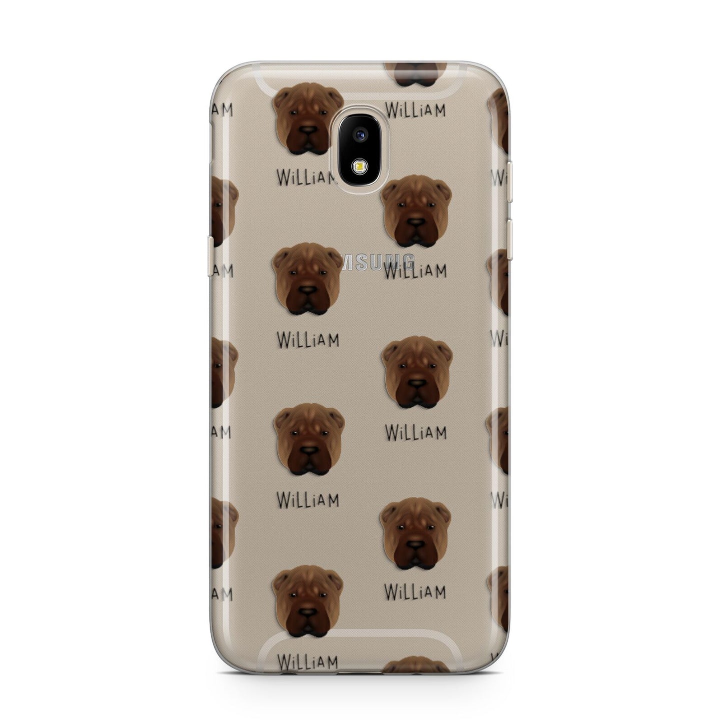 Shar Pei Icon with Name Samsung J5 2017 Case