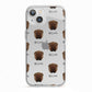 Shar Pei Icon with Name iPhone 13 TPU Impact Case with White Edges