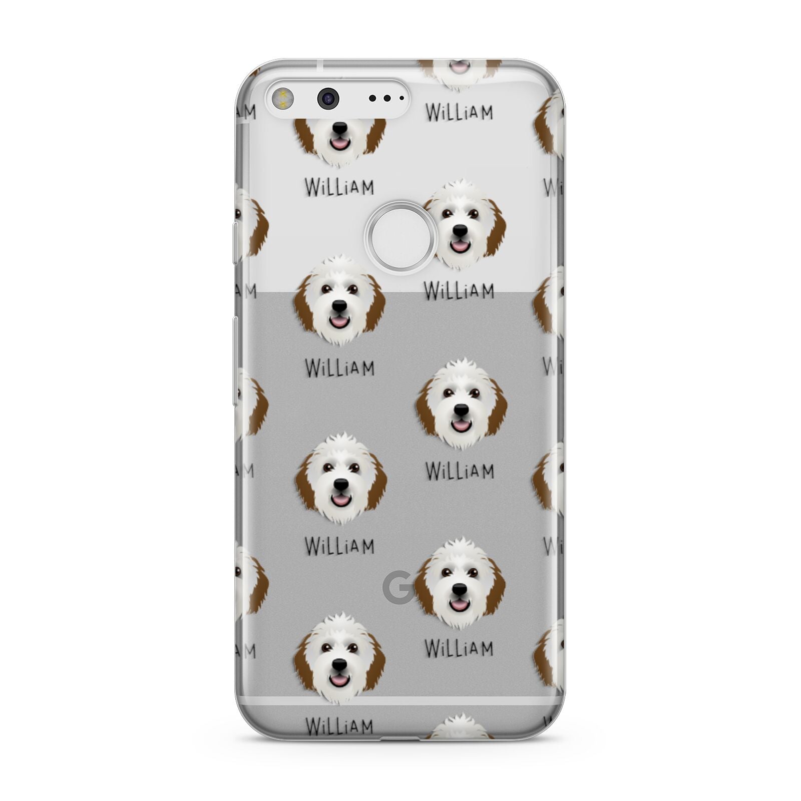 Sheepadoodle Icon with Name Google Pixel Case