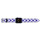 Shell Pattern Apple Watch Strap Landscape Image Blue Hardware