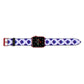 Shell Pattern Apple Watch Strap Landscape Image Red Hardware