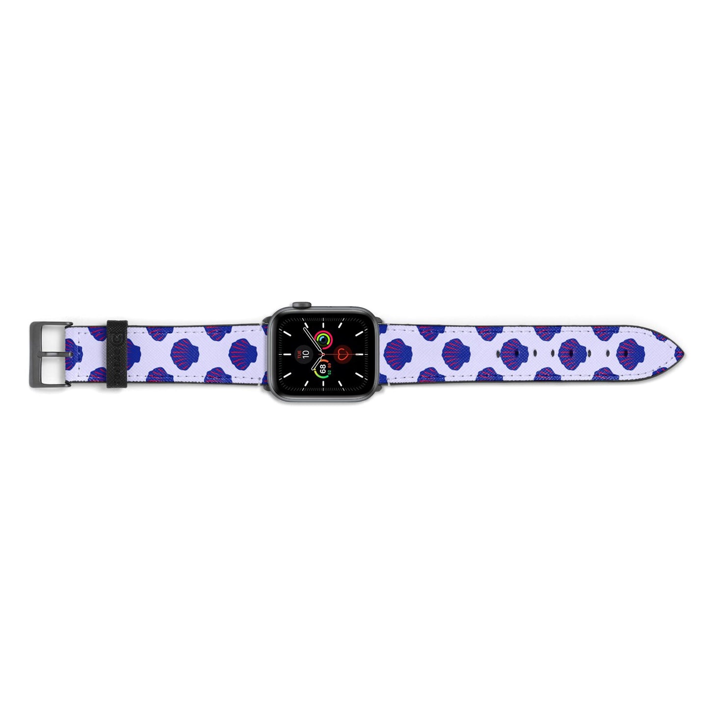 Shell Pattern Apple Watch Strap Landscape Image Space Grey Hardware