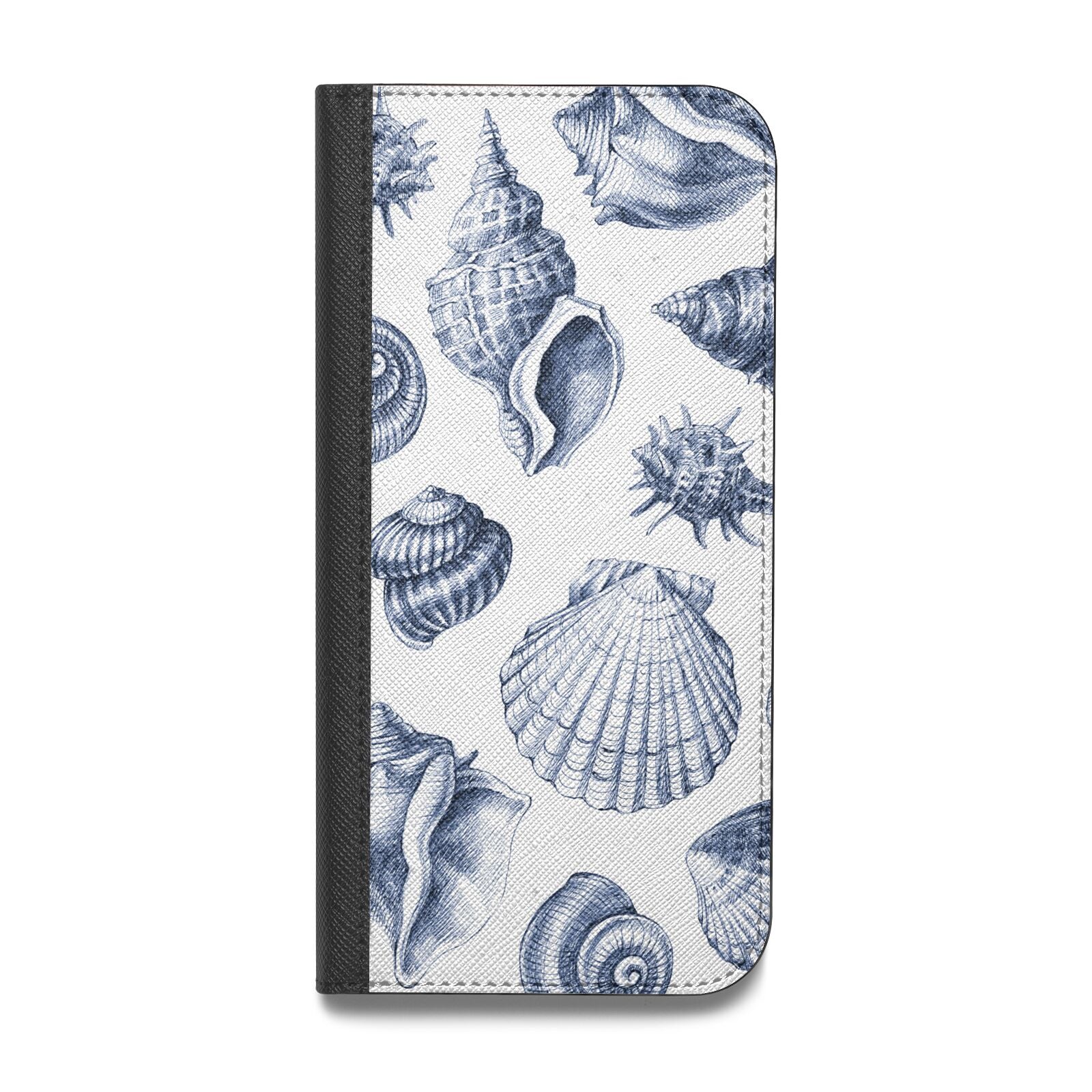 Shell Vegan Leather Flip iPhone Case