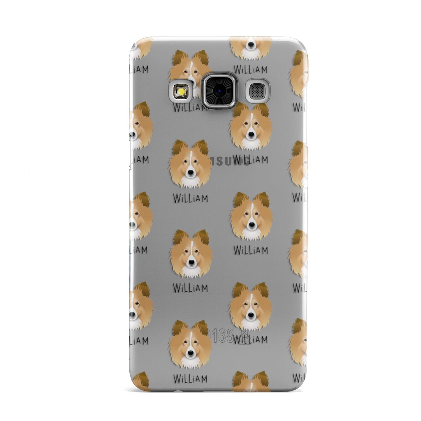 Shetland Sheepdog Icon with Name Samsung Galaxy A3 Case