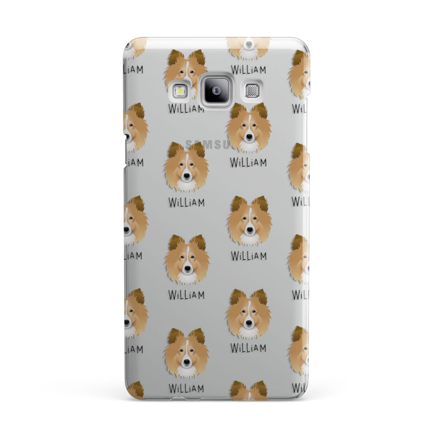 Shetland Sheepdog Icon with Name Samsung Galaxy A7 2015 Case