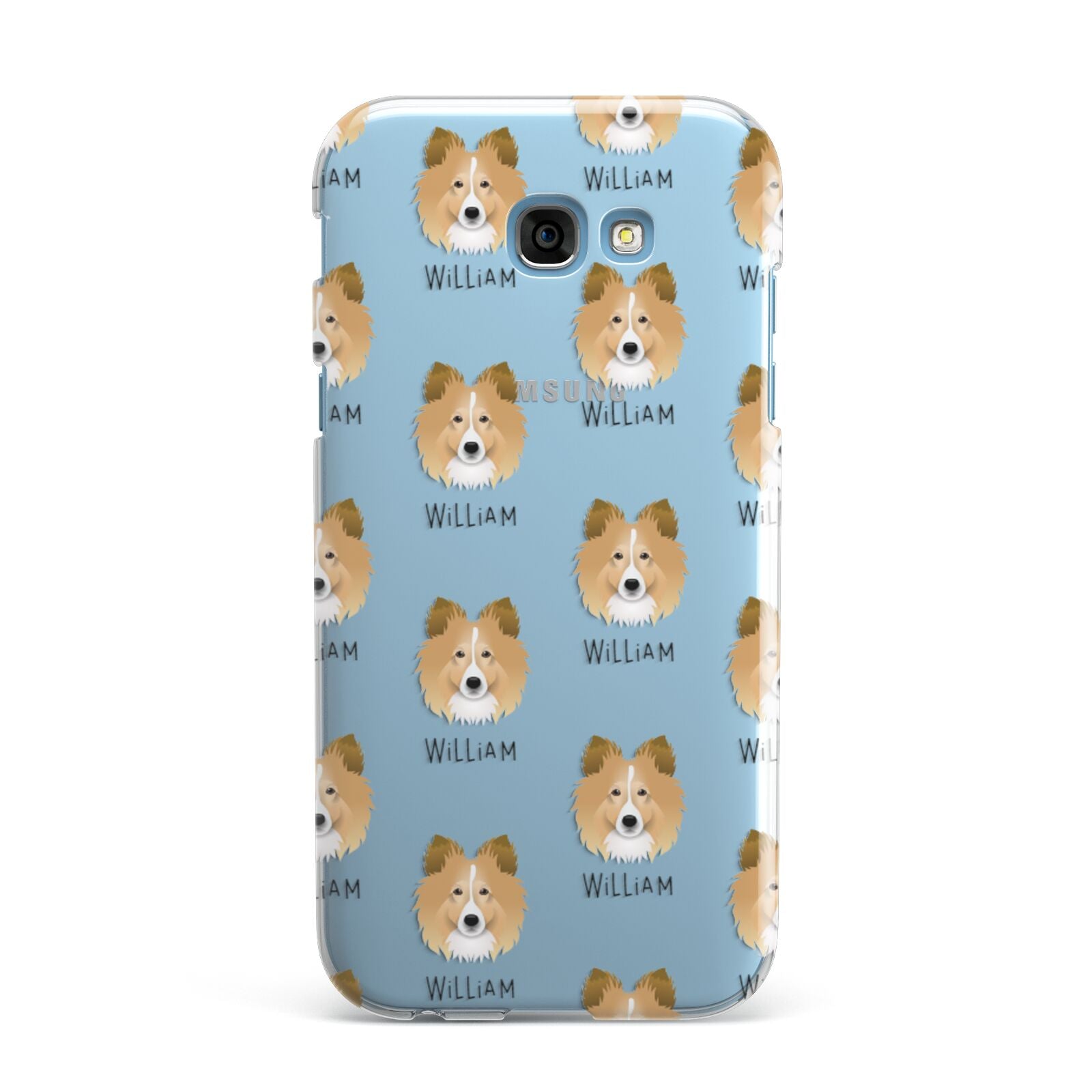 Shetland Sheepdog Icon with Name Samsung Galaxy A7 2017 Case