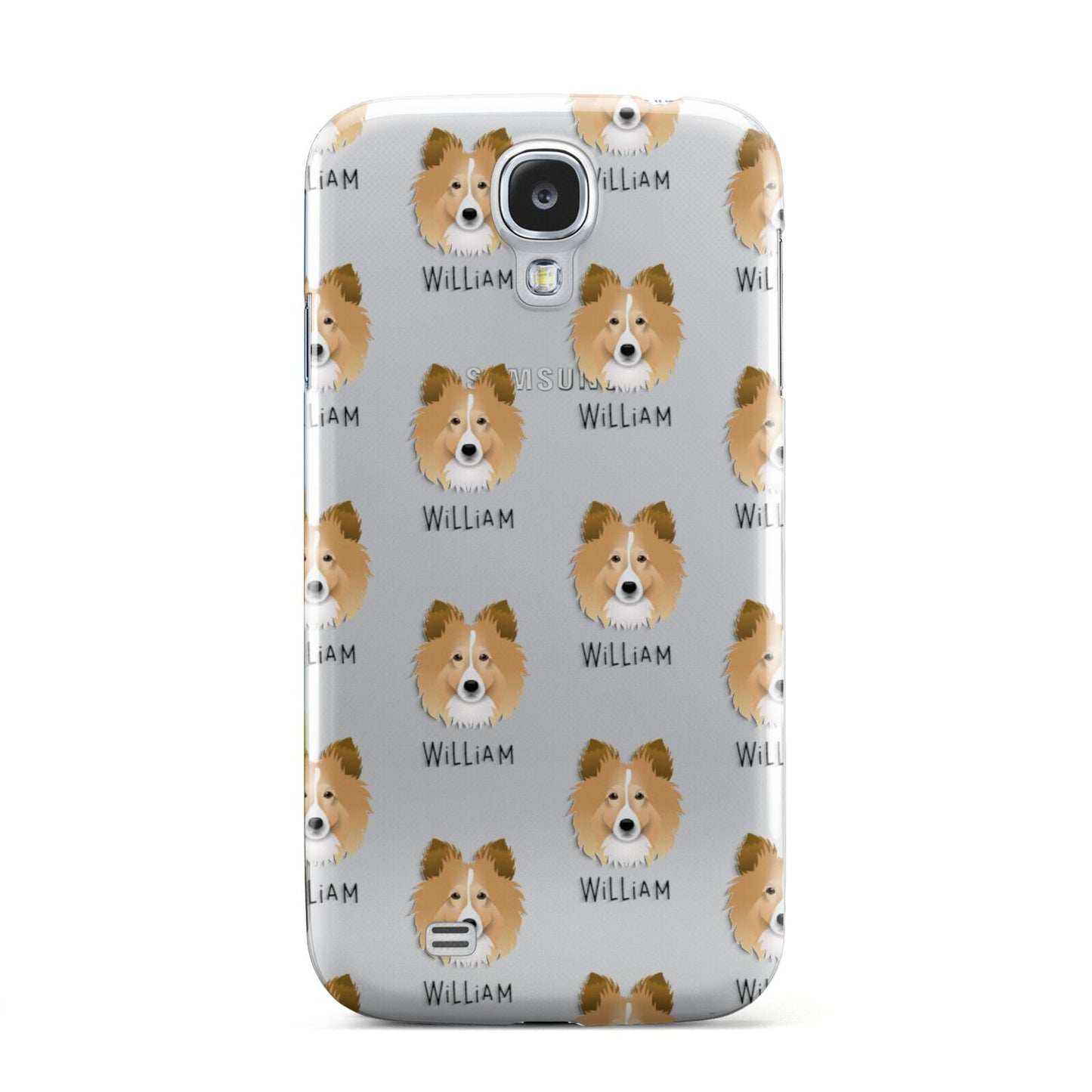 Shetland Sheepdog Icon with Name Samsung Galaxy S4 Case