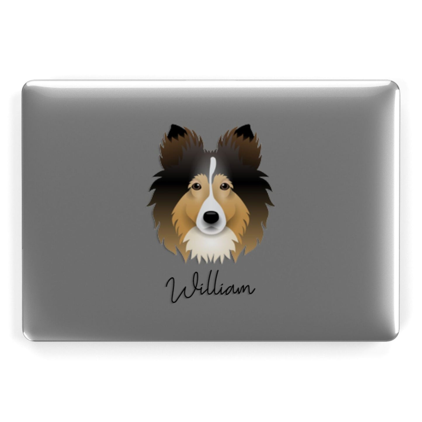 Shetland Sheepdog Personalised Apple MacBook Case