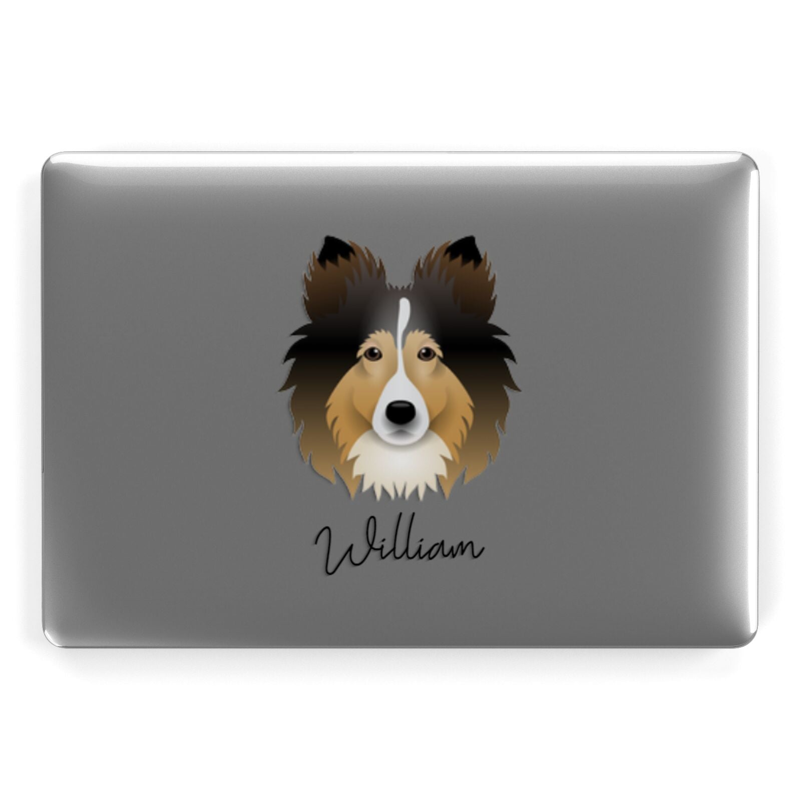 Shetland Sheepdog Personalised Apple MacBook Case