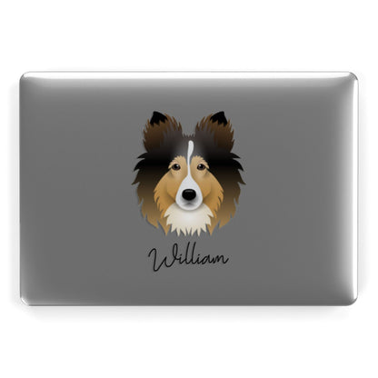 Shetland Sheepdog Personalised Apple MacBook Case