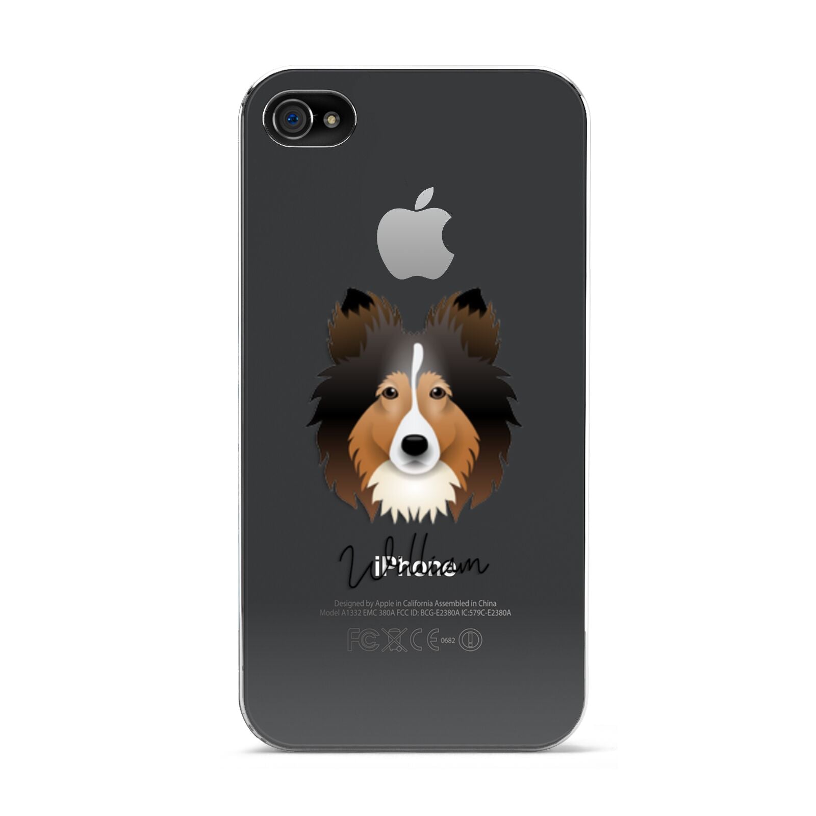 Shetland Sheepdog Personalised Apple iPhone 4s Case
