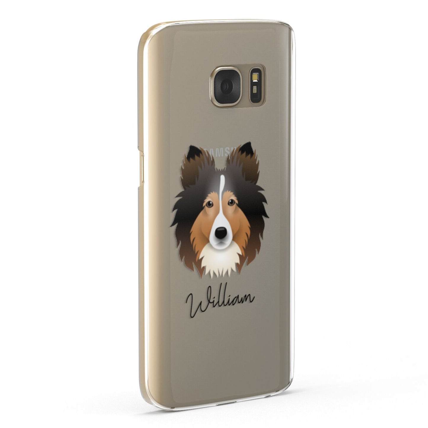 Shetland Sheepdog Personalised Samsung Galaxy Case Fourty Five Degrees