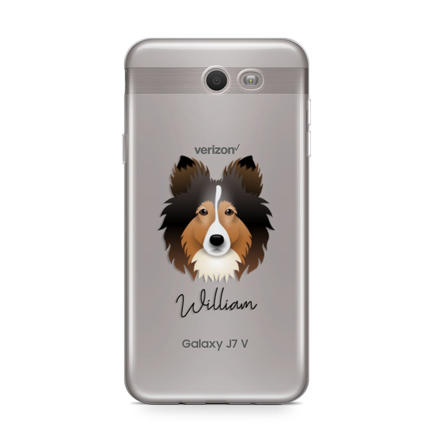 Shetland Sheepdog Personalised Samsung Galaxy J7 2017 Case