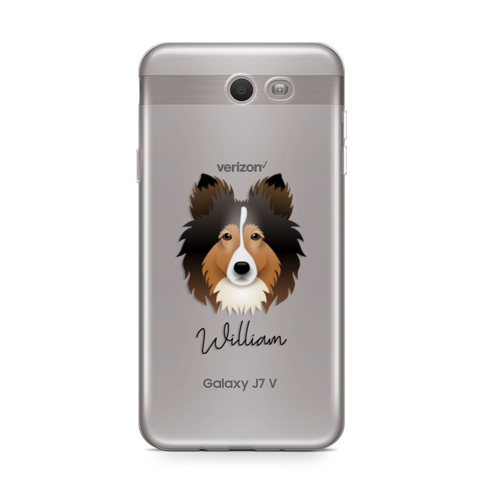 Shetland Sheepdog Personalised Samsung Galaxy J7 2017 Case