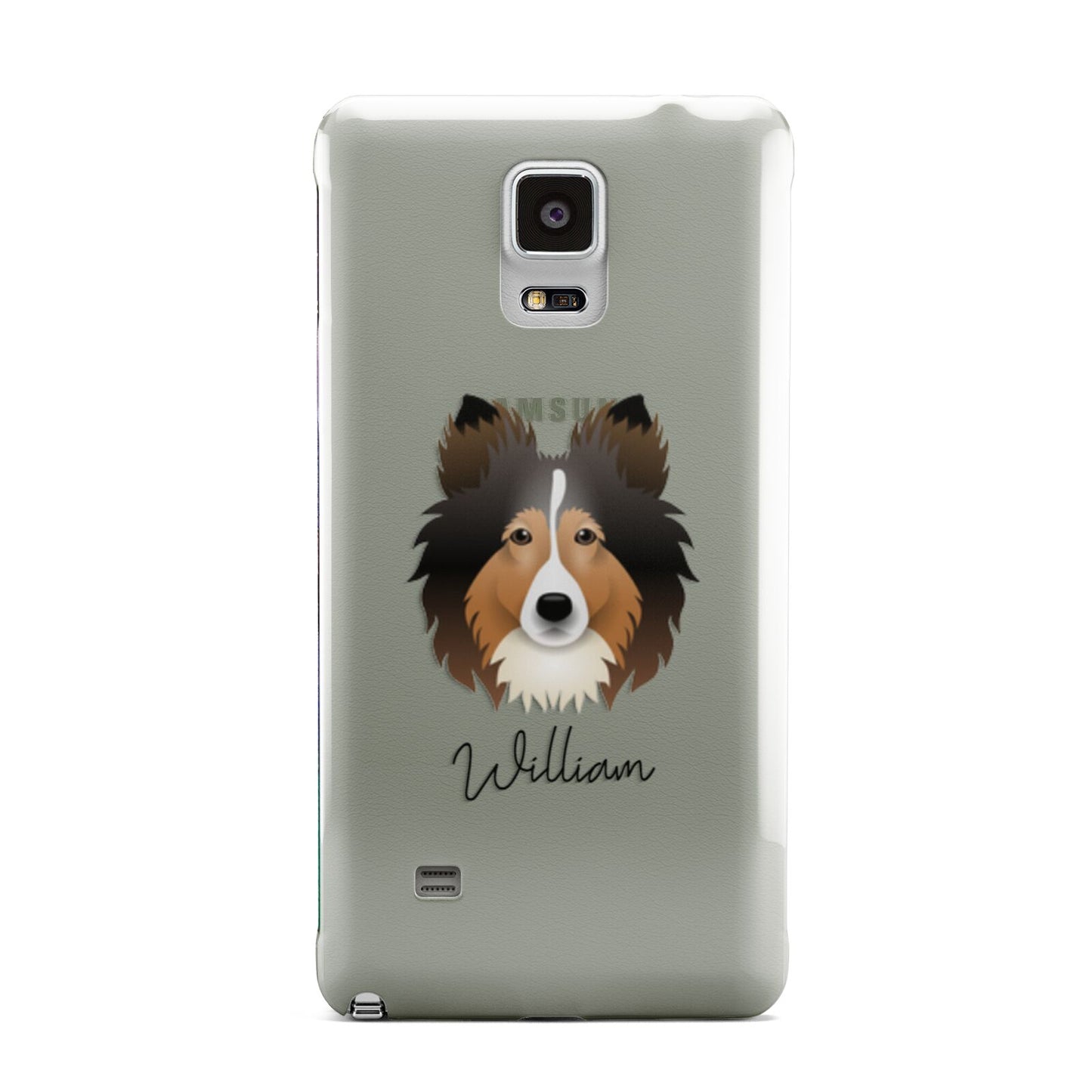 Shetland Sheepdog Personalised Samsung Galaxy Note 4 Case