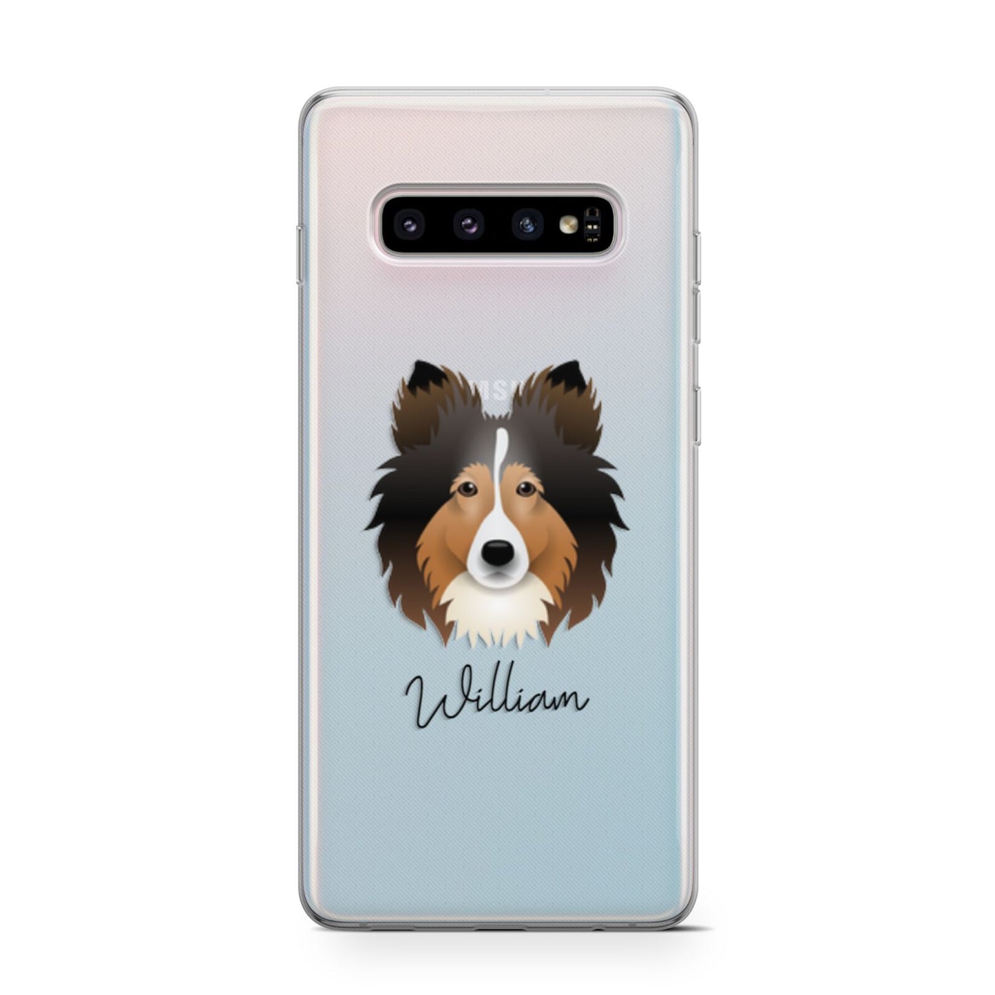 Shetland Sheepdog Personalised Samsung Galaxy S10 Case