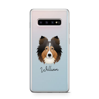 Shetland Sheepdog Personalised Samsung Galaxy S10 Case