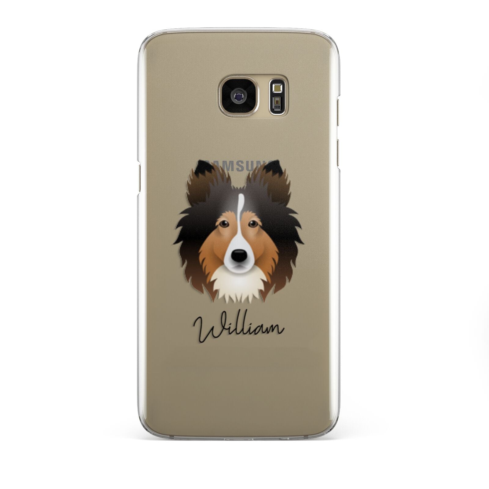 Shetland Sheepdog Personalised Samsung Galaxy S7 Edge Case