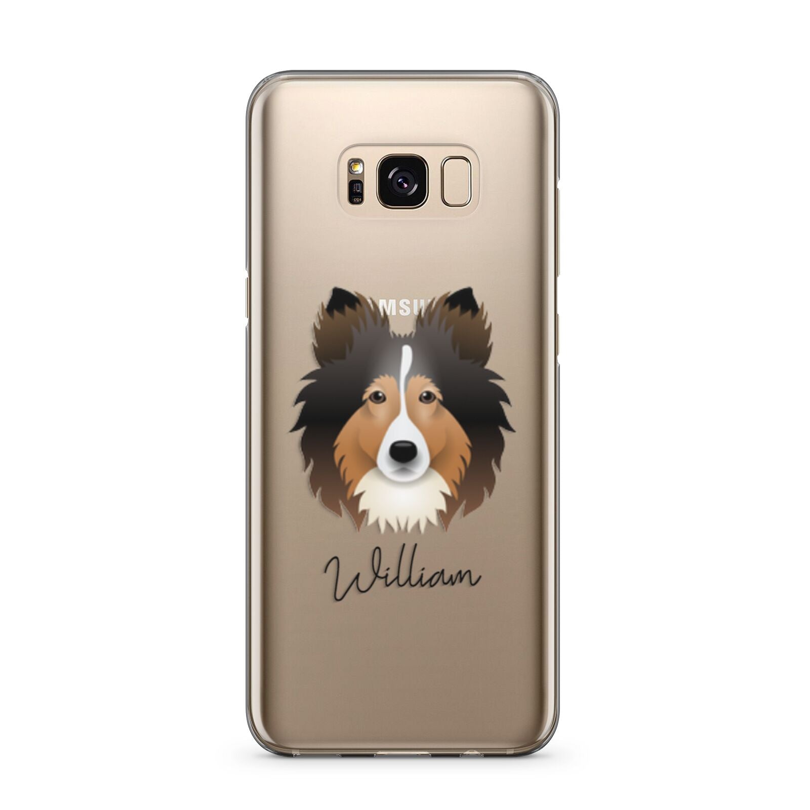 Shetland Sheepdog Personalised Samsung Galaxy S8 Plus Case