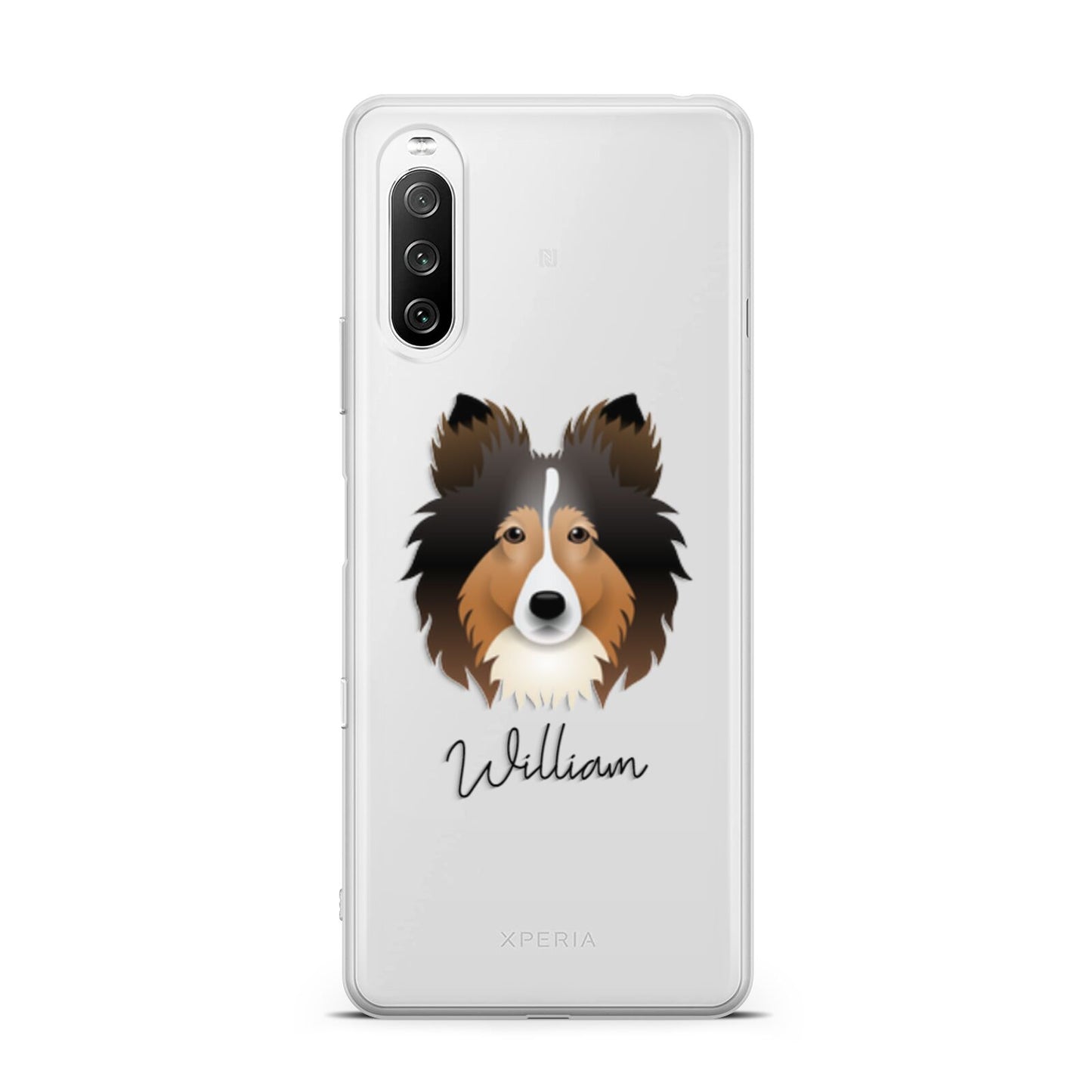 Shetland Sheepdog Personalised Sony Xperia 10 III Case