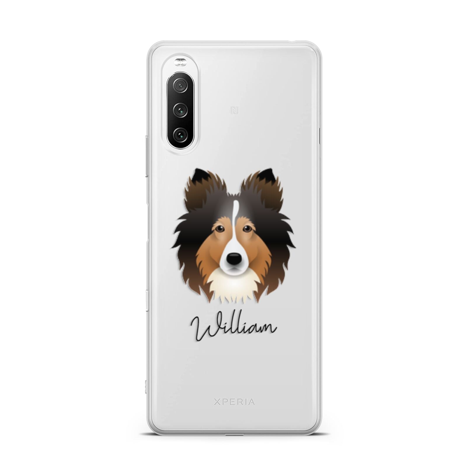 Shetland Sheepdog Personalised Sony Xperia 10 III Case