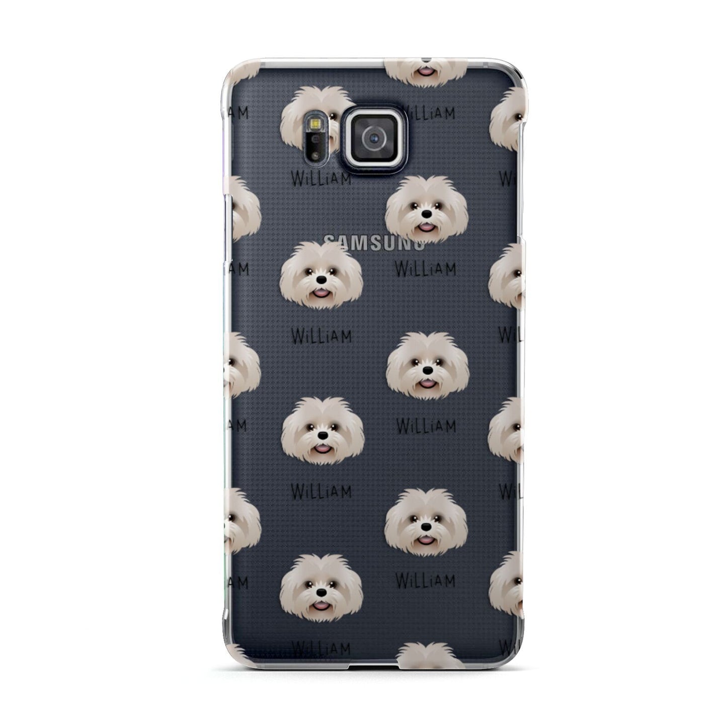 Shih Poo Icon with Name Samsung Galaxy Alpha Case