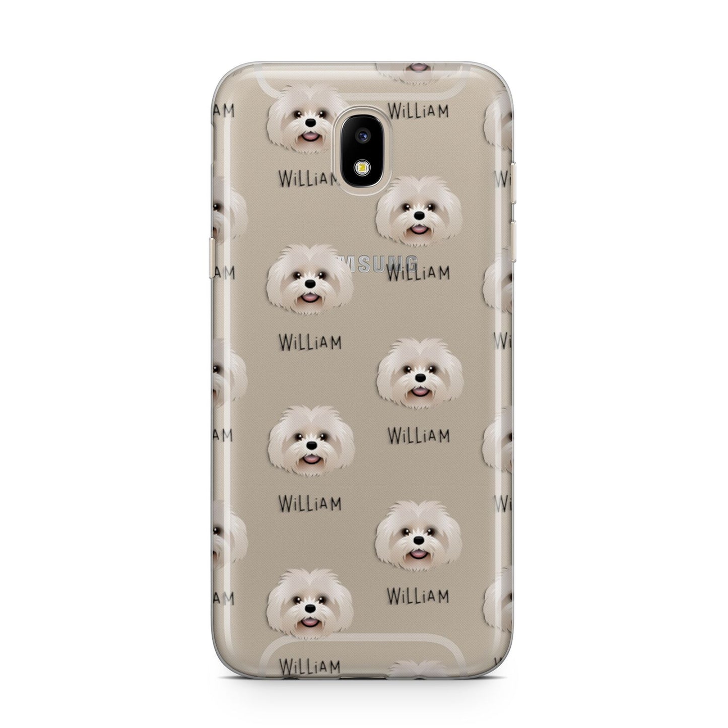 Shih Poo Icon with Name Samsung J5 2017 Case