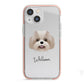 Shih Poo Personalised iPhone 13 Mini TPU Impact Case with Pink Edges