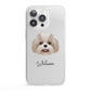 Shih Poo Personalised iPhone 13 Pro Clear Bumper Case